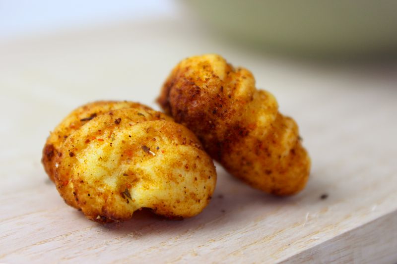 Gnocchi aus dem Airfryer mit Gyros Gewürz ummantelt