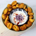 Gnocchi aus dem Airfryer mit Kebap Durüm Gewürz und einem einem Zwiebel-Knoblauchdip
